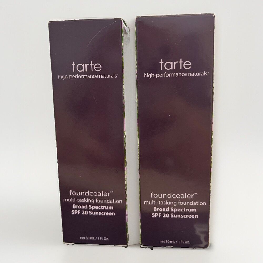 2 X Tarte Foundcealer Multi-Tasking Foundation 49H Tan Deep Honey 1oz SPF 20